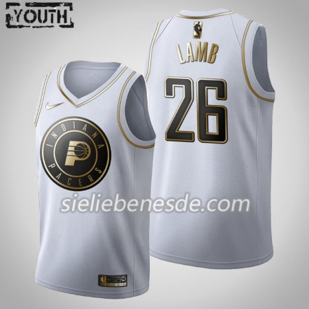 Kinder NBA Indiana Pacers Trikot Jeremy Lamb 26 Nike 2019-2020 Weiß Golden Edition Swingman